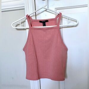 Forever 21 Dusty Pink Ribbed Tank Top